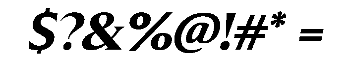 Molimer Bold Italic Font OTHER CHARS