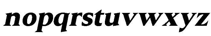 Molimer Extra Bold Italic Font LOWERCASE