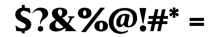 Molimer Extra Bold Font OTHER CHARS