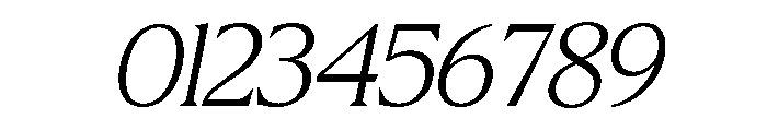 Molimer Extra Light Italic Font OTHER CHARS