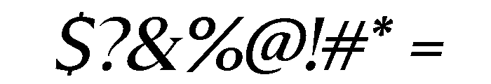 Molimer Italic Font OTHER CHARS