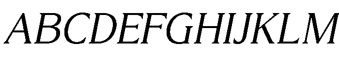 Molimer Light Italic Font UPPERCASE