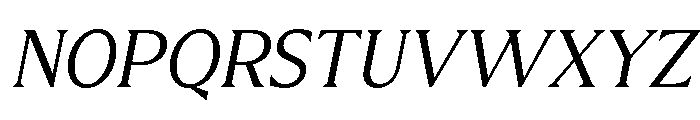Molimer Light Italic Font UPPERCASE