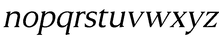 Molimer Light Italic Font LOWERCASE