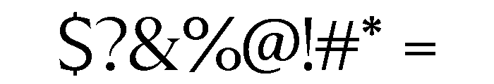 Molimer Light Font OTHER CHARS