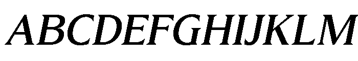 Molimer Medium Italic Font UPPERCASE