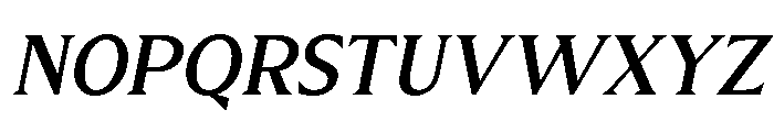 Molimer Medium Italic Font UPPERCASE