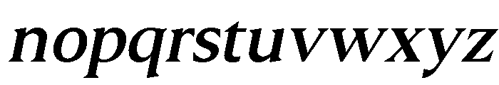 Molimer Medium Italic Font LOWERCASE