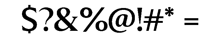 Molimer Medium Font OTHER CHARS