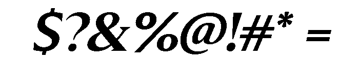 Molimer Semi Bold Italic Font OTHER CHARS
