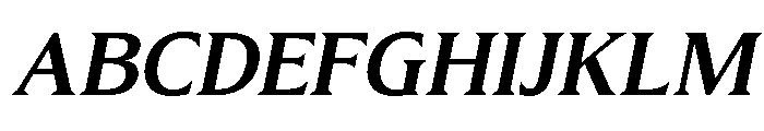 Molimer Semi Bold Italic Font UPPERCASE