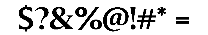 Molimer Semi Bold Font OTHER CHARS