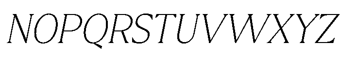 Molimer Thin Italic Font UPPERCASE