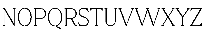 Molimer Thin Font UPPERCASE