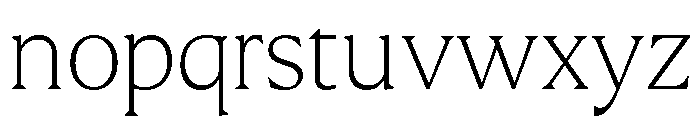 Molimer Thin Font LOWERCASE