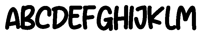 Mollew Font UPPERCASE