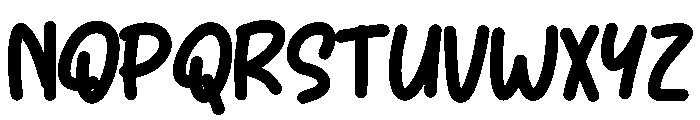 Mollew Font UPPERCASE