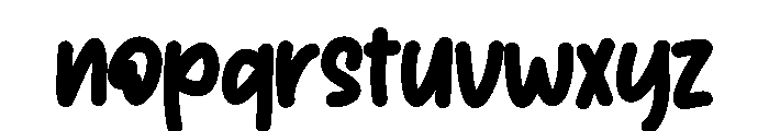 Mollew Font LOWERCASE