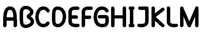 Molunge Rounded Font UPPERCASE