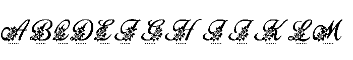 Mom Floral Script Monogram FONT