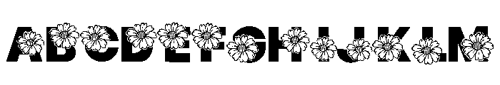 Mom Flower Font UPPERCASE