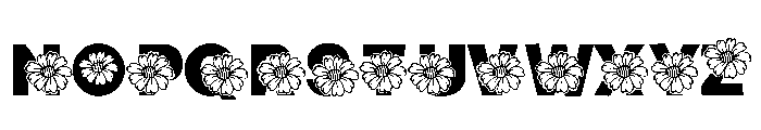 Mom Flower Font UPPERCASE