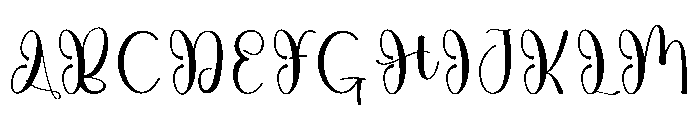 Momday Font UPPERCASE