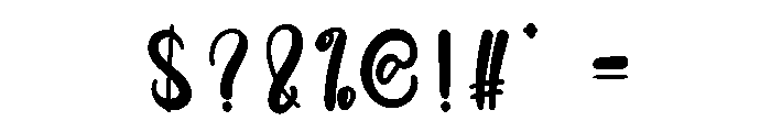Moment Writing Font OTHER CHARS