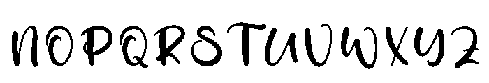 Moment Writing Font UPPERCASE