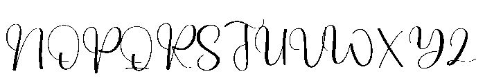 Mommy Grandma Font UPPERCASE
