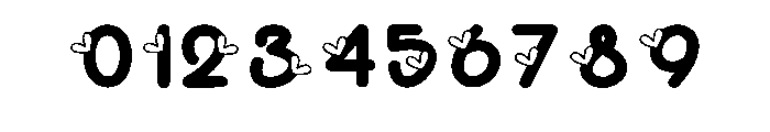 Mommy Heart Font OTHER CHARS