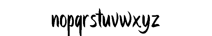 MonLotusDeCharlies-Regular Font LOWERCASE