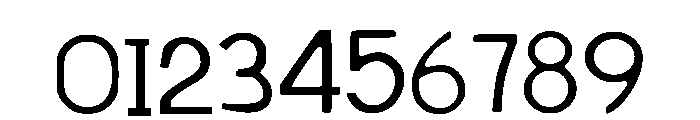 Monaco Typewriter Regular Font OTHER CHARS