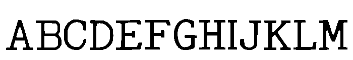 Monaco Typewriter Regular FONT