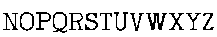 Monaco Typewriter Regular Font LOWERCASE