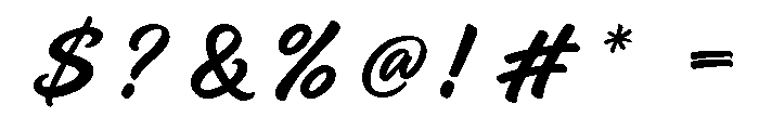 Monaleya Font OTHER CHARS