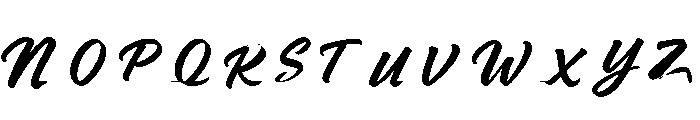 Monaleya Font UPPERCASE