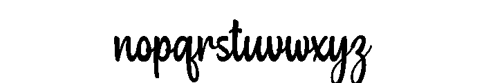 Monalica Font LOWERCASE