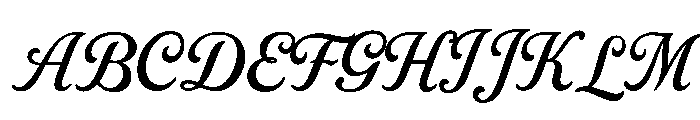 Monalisseh Font UPPERCASE
