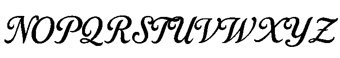 Monalisseh Font UPPERCASE