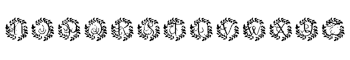 Monarcelle Monogram Font UPPERCASE