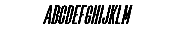 Monarch Italic Font UPPERCASE