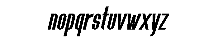 Monarch Italic Font LOWERCASE