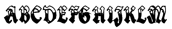 Monarch Stippled Font UPPERCASE