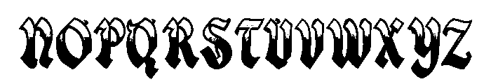 Monarch Stippled Font UPPERCASE