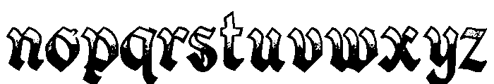 Monarch Stippled Font LOWERCASE