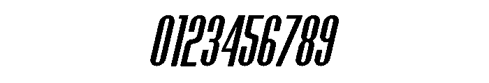 Monarch Thin Italic Font OTHER CHARS