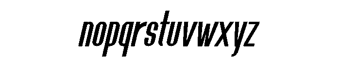 Monarch Thin Italic Font LOWERCASE