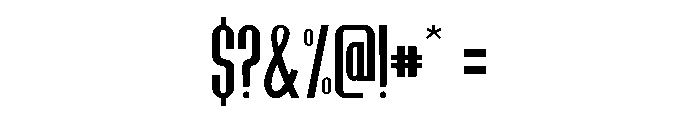 Monarch Thin Font OTHER CHARS