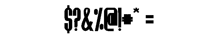 Monarch bold Font OTHER CHARS